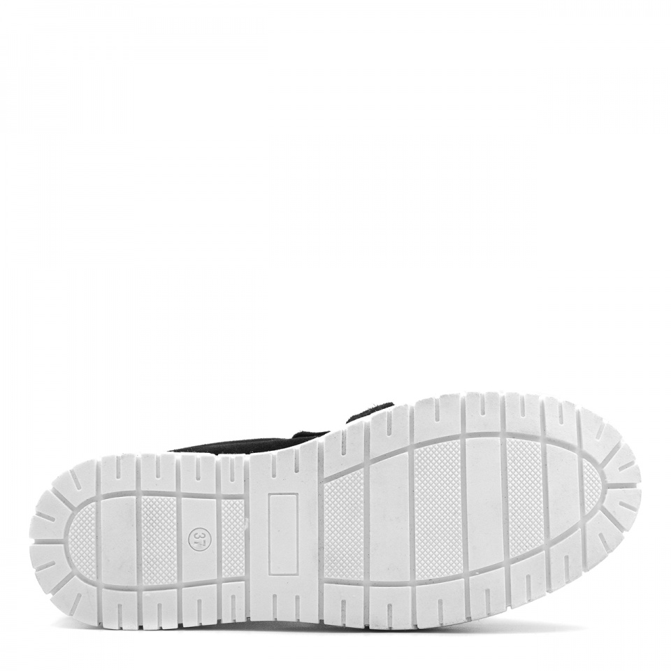 Czarne sneakersy z łańcuchem 243F