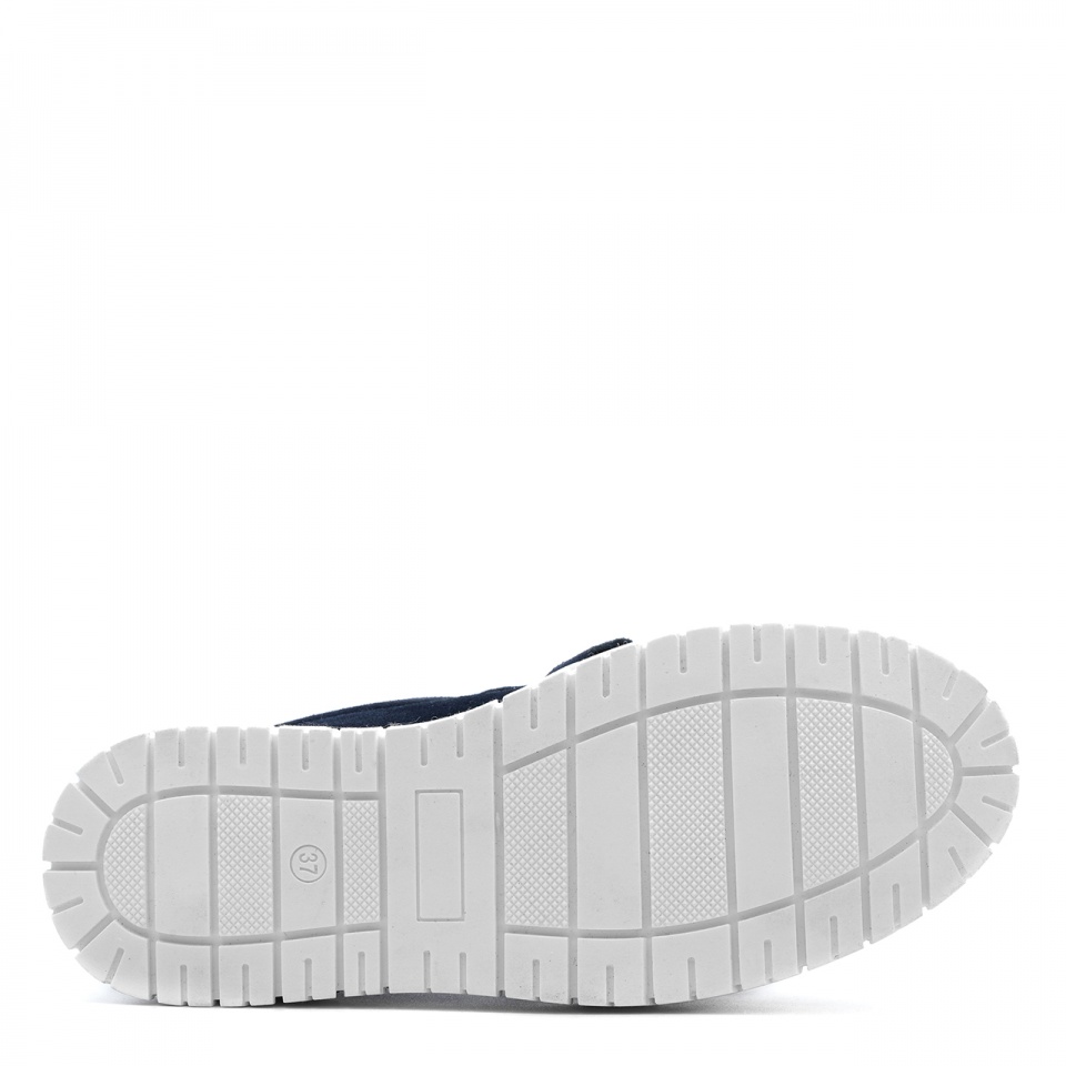 Granatowe sneakersy z łańcuchem 243F