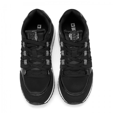 Czarne sznurowane buty BIG STAR BSKK274110