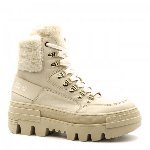 Beżowe sznurowane botki sohimmo CB2970/403