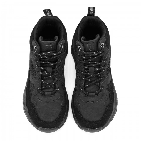 Czarne sznurowane sneakersy BIG STAR BSKK274356