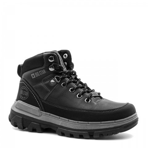 Czarne sznurowane trapery BIG STAR BSKK274222