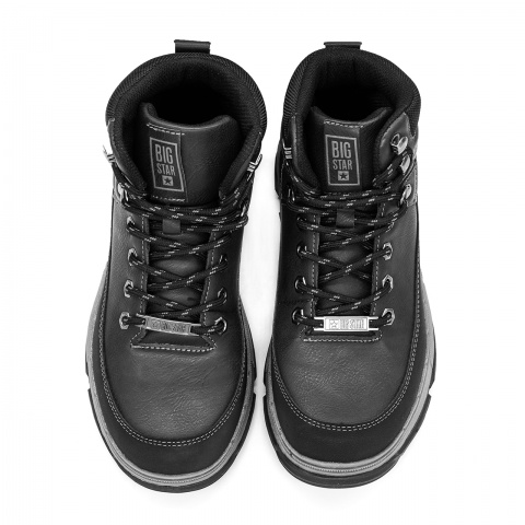 Czarne sznurowane trapery BIG STAR BSKK274222