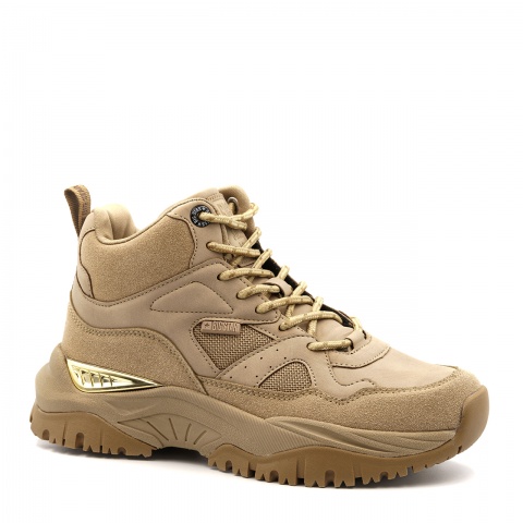 Beżowe sznurowane sneakersy BIG STAR BSKK274355