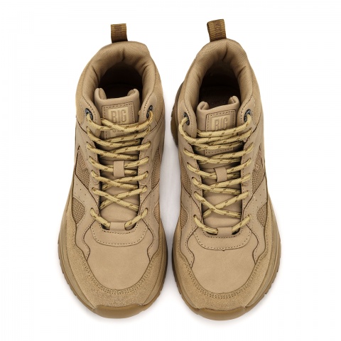 Beżowe sznurowane sneakersy BIG STAR BSKK274355