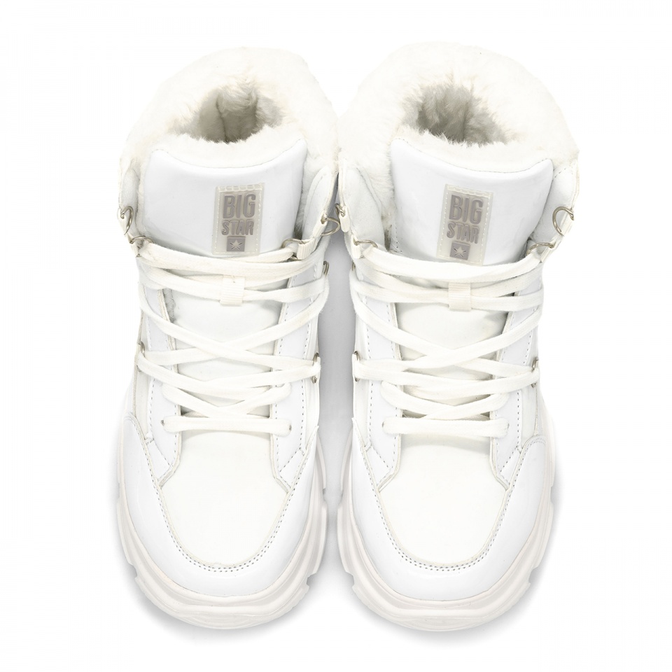 Białe ocieplone sneakersy BIG STAR BSII274463