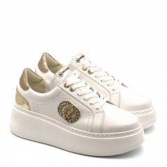 Białe sznurowane sneakersy CB3088