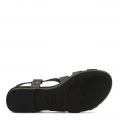 Czarne skórzane sandały LM40328