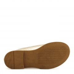 Złote zabudowane sandały 6FL301671