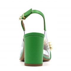 Zielone sandały silikonowe 72F