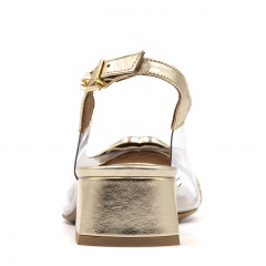 Złote eleganckie sandały z sylikonu 85V