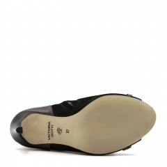 Czarne botki na szpilce peep toe 5AD3950