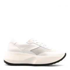 Białe sznurowane sneakersy 5AD818S511C
