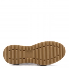Bordowo-białe skórzane sneakersy 256P
