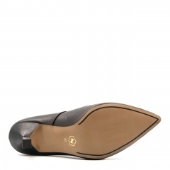 Czarne czółenka na lustrzanej szpilce 231G