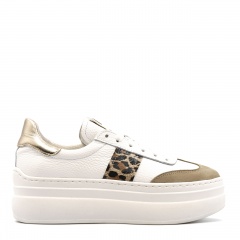 Białe sneakersy na grubym spodzie sohimmo 63K