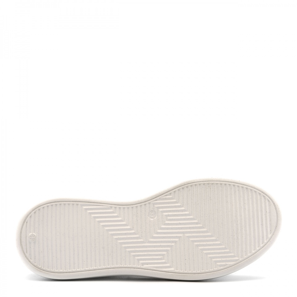 Białe sneakersy na grubym spodzie sohimmo 63K