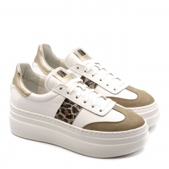 Białe sneakersy na grubym spodzie sohimmo 63K