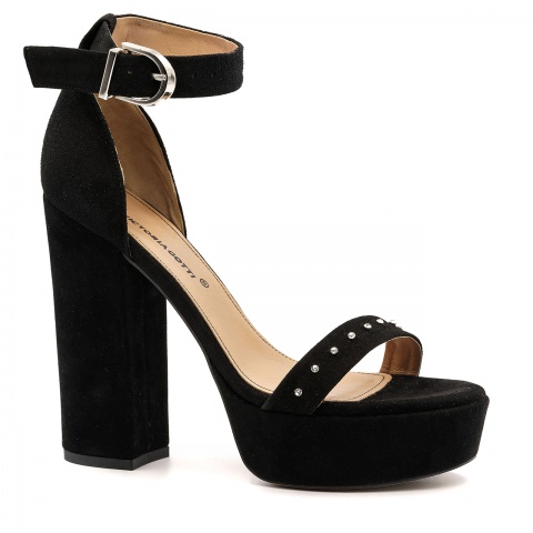 Zamszowe sandały na platformie 5ADC50832120L