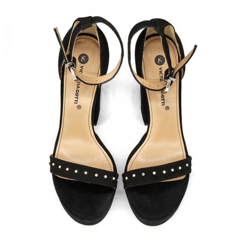 Zamszowe sandały na platformie 5ADC50832120L