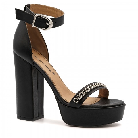 Skórzane sandały na platformie 5ADC50832120L