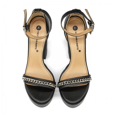 Skórzane sandały na platformie 5ADC50832120L