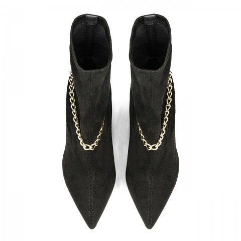 Czarne botki na szpilce 5ADVG24623Z