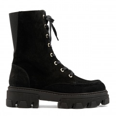 Czarne welurowe botki 5ADVG91822Z