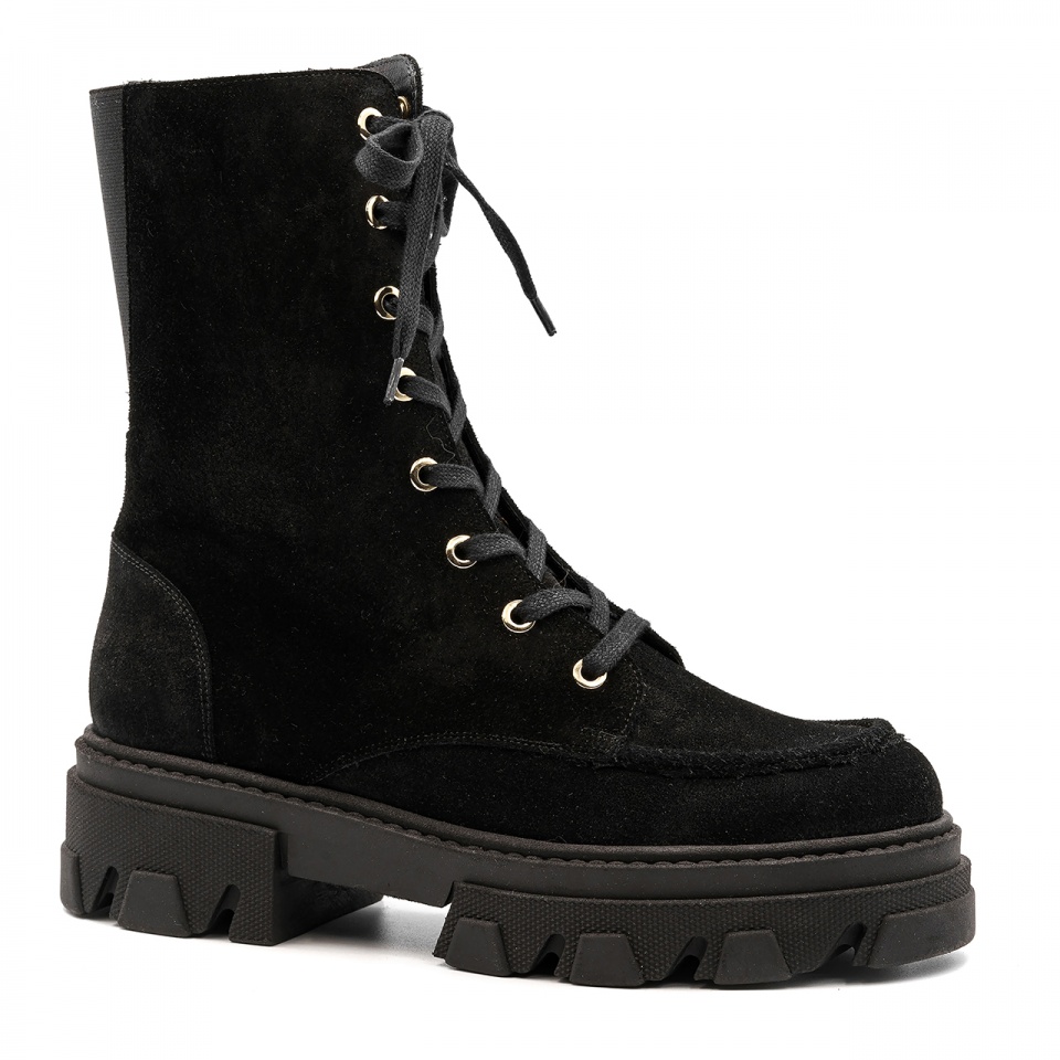 Czarne welurowe botki 5ADVG91822Z