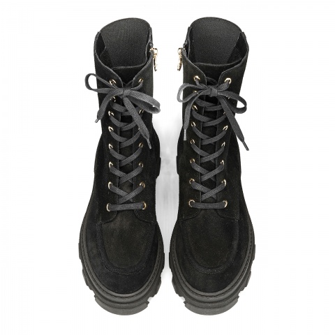 Czarne welurowe botki 5ADVG91822Z