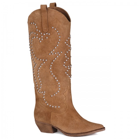 Beżowe kozaki 5ADE0055623Z