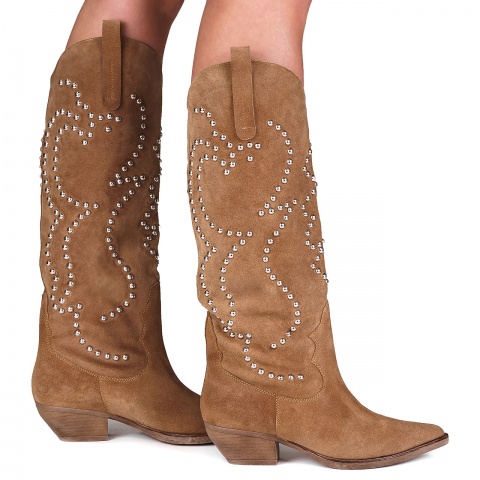 Beżowe kozaki 5ADE0055623Z