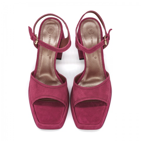 Burgundowe zamszowe sandały  5ADD70591225L