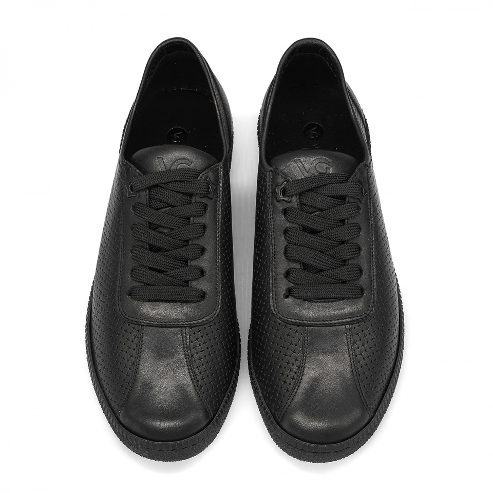 Czarne skórzane sneakersy 5AD2631221L