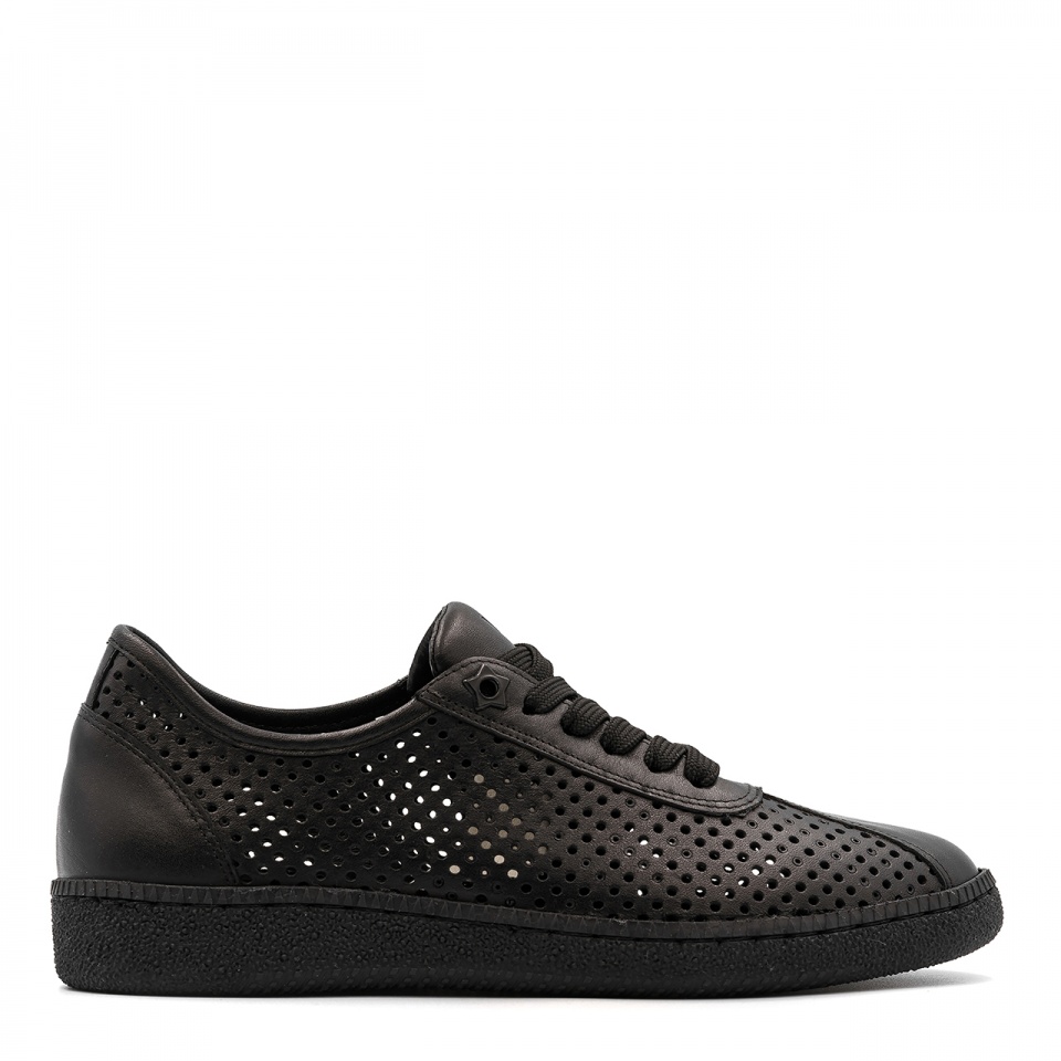 Czarne skórzane sneakersy 5AD2631221L