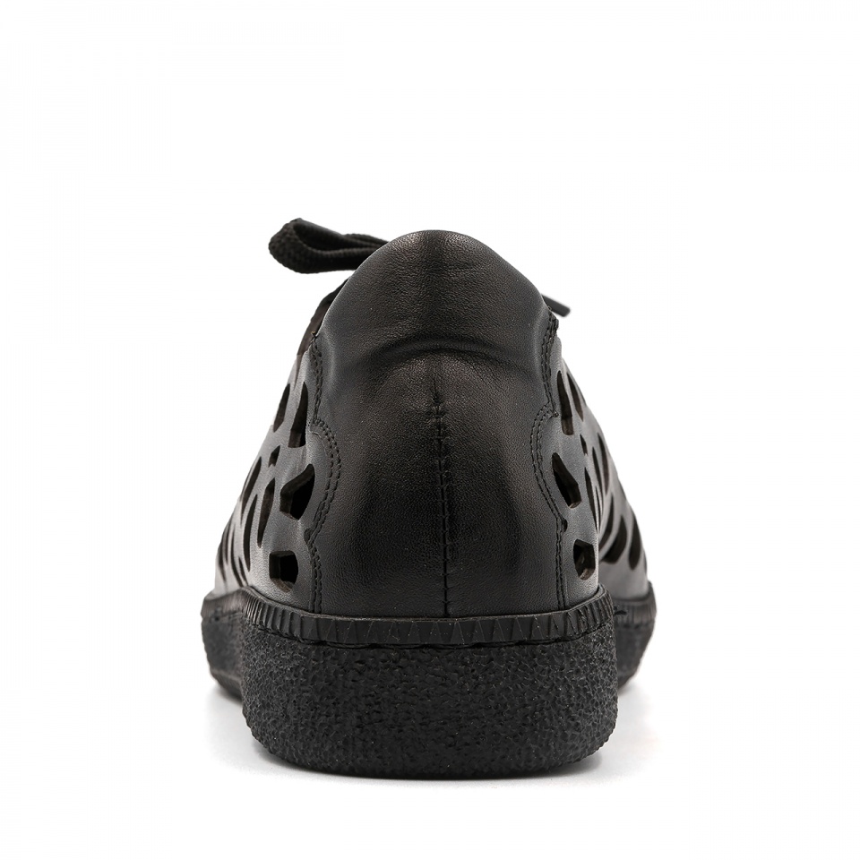 Czarne ażurowe sneakersy 5AD2631421L