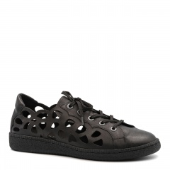 Czarne ażurowe sneakersy 5AD2631421L