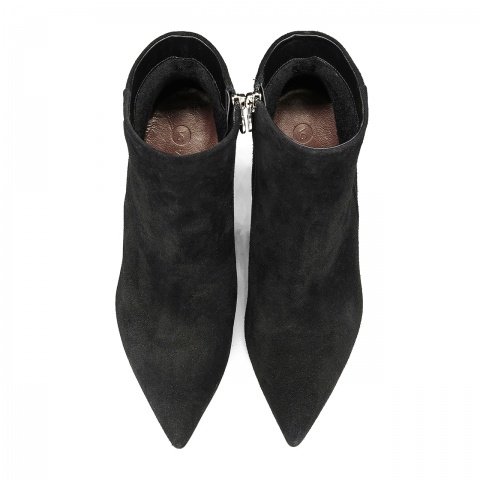 Czarne welurowe botki 5ADVG241524Z