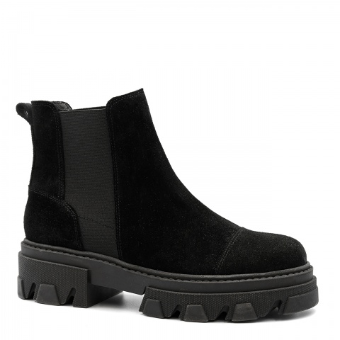 Czarne welurowe botki 5ADVG9922Z