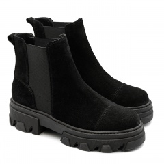 Czarne welurowe botki 5ADVG9922Z