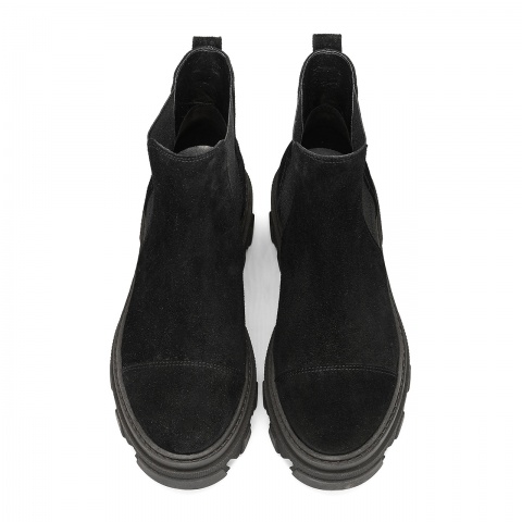 Czarne welurowe botki 5ADVG9922Z