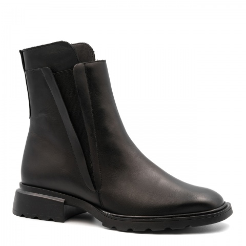 Czarne skórzane botki 5ADKRIS43224Z