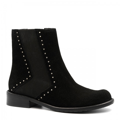 Czarne welurowe botki 5AD2545925Z