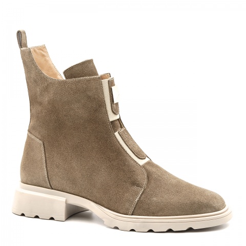 Ciemnobeżowe botki 5ADKRIS43625Z