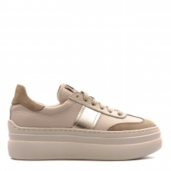 Beżowe sneakersy na grubym spodzie sohimmo 63K