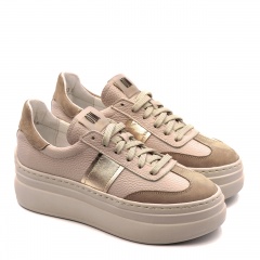 Beżowe sneakersy sohimmo na grubym spodzie 63K