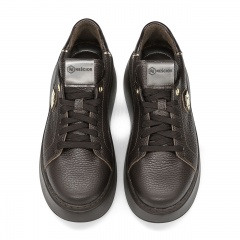 Brązowe sznurowane sneakersy 237H