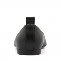 Czarne skórzane klasyczne baleriny 229F