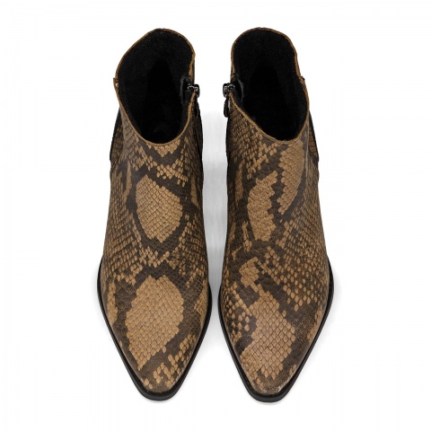 Wężowe skórzane kowbojki 7SM2367A