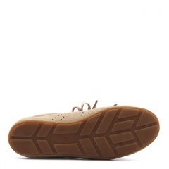 Beżowe welurowe sneakersy 291A